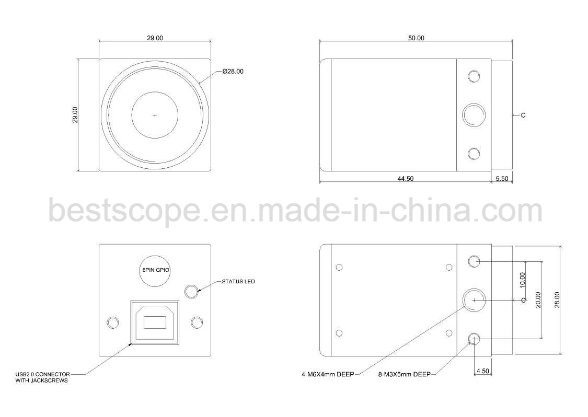 Bestscope Buc5-500c USB3.0 Industrial Digital Cameras