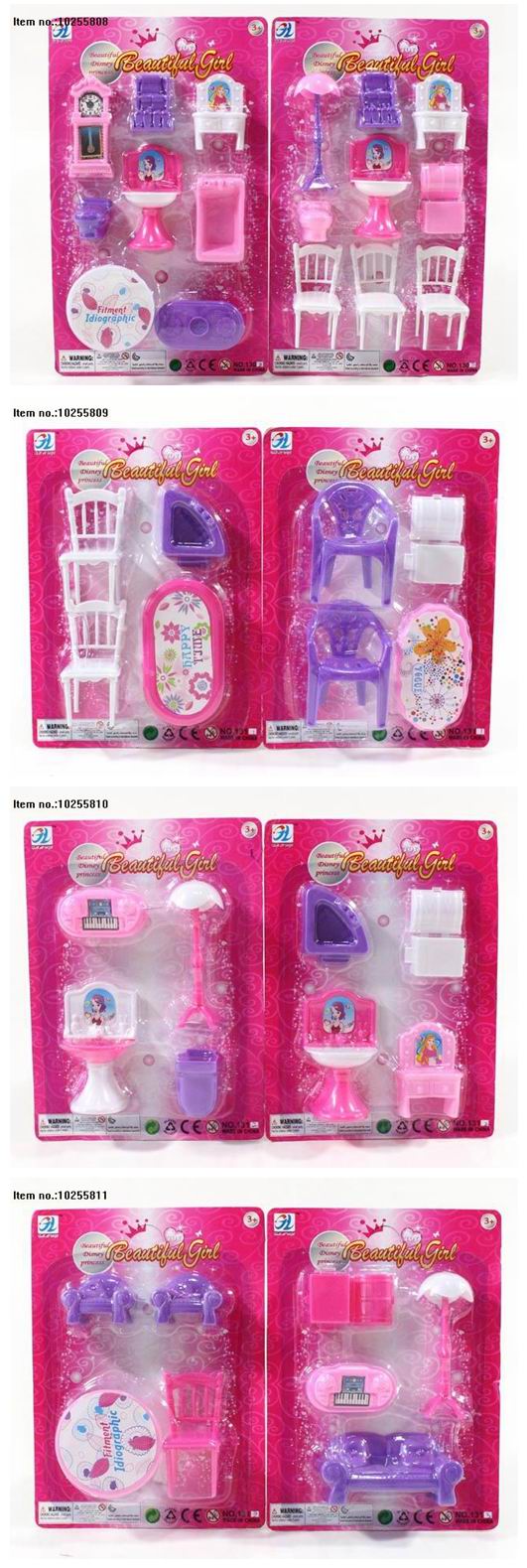 Cute and Small Furniture Toys Set