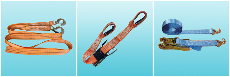 3t*35mm 5m Ratchet Tie Down Double J Hook