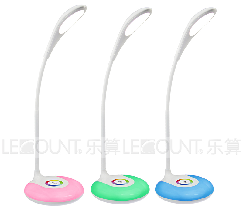 Rechargeable Flexible LED Desk Lamp with 256 Changeable Living Colors (LTB715A)