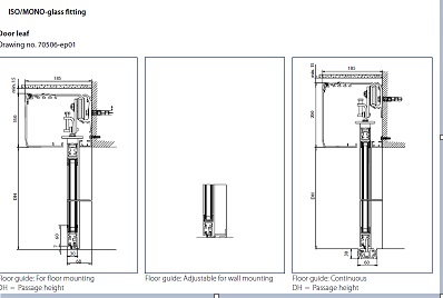 Total Height 7cm Slim Automatic Sliding Door Drive