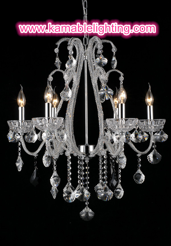 Modern Chandelier Crystal Lamp (1476-6L black)