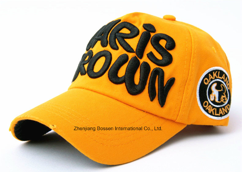 China Factory OEM Produce Customized Logo Applique Embroidered Cotton Promotional Baseball Cap