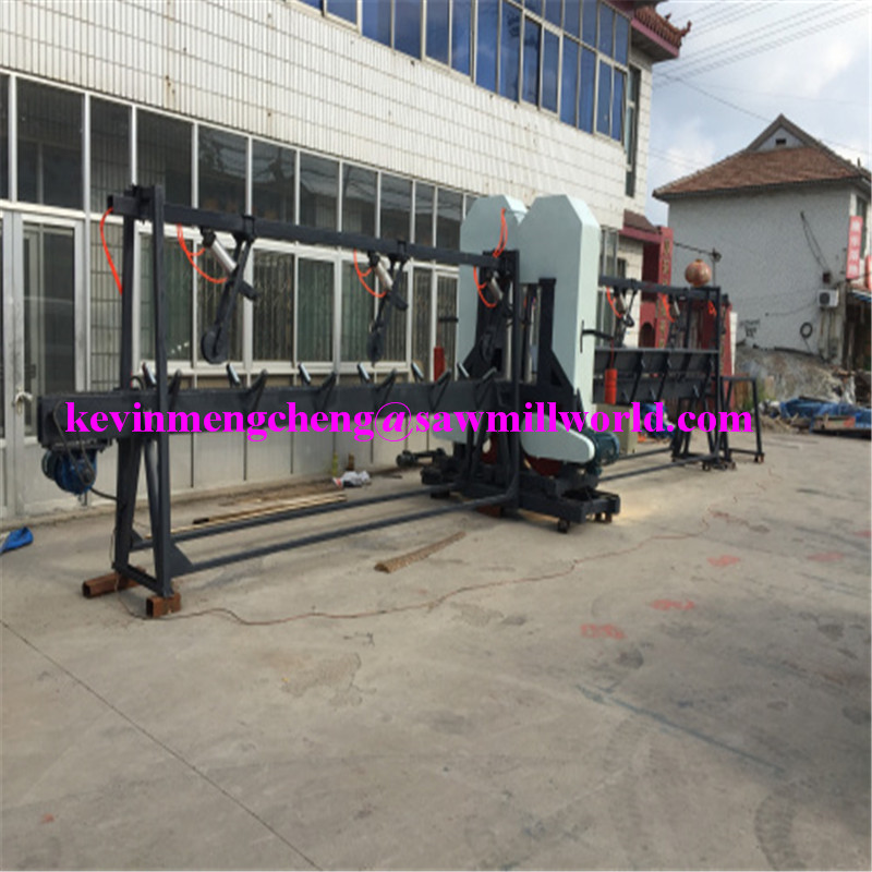 CNC Automatic Band Sawmill High Frequency Twin Vertical Saw Cutting Machine