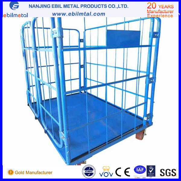 High Capacity Powder Coated Steel Roll Container Made in China
