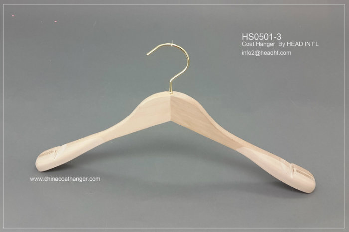 Lipu Made Wooden Plain Wooden Luxury Suit Clothes Hanger with Pants Clips