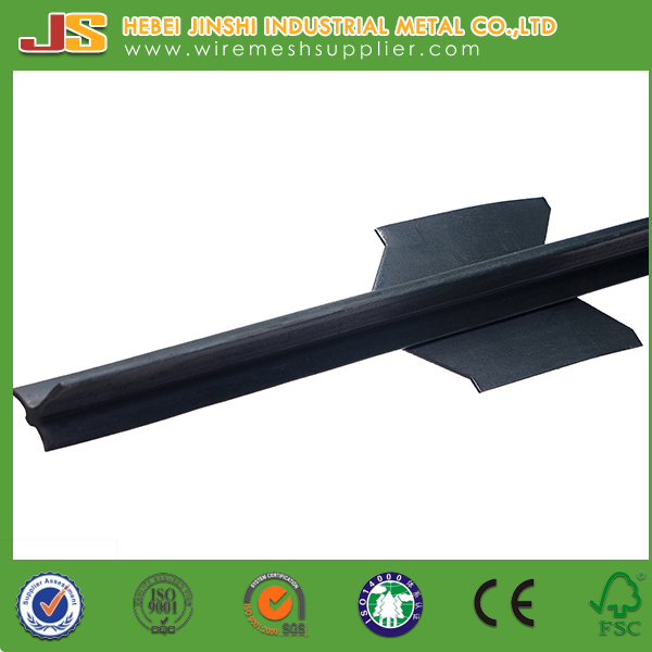 High Quality Green Painted Rail Steel Metal Studded T Post