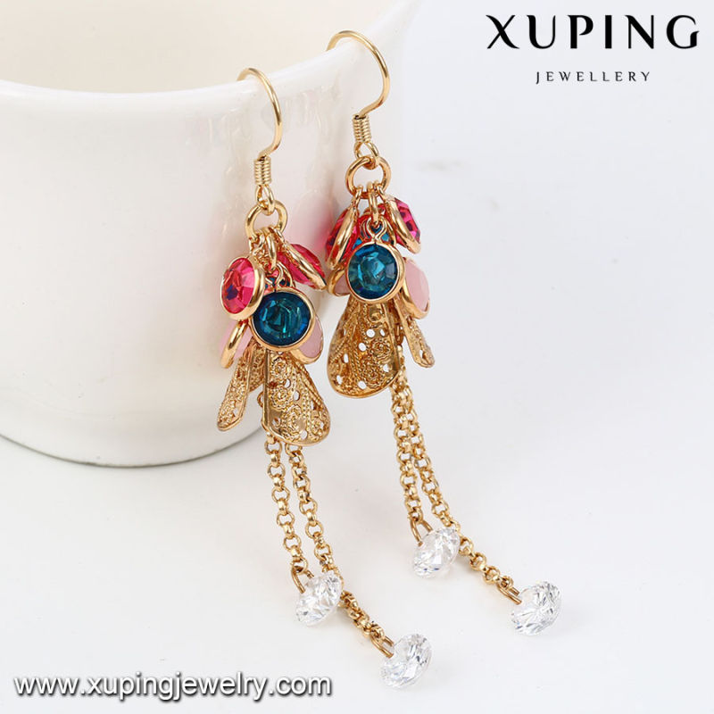 92145 Fashion Colorful Cubic Zirconia Jewelry Earring Drop