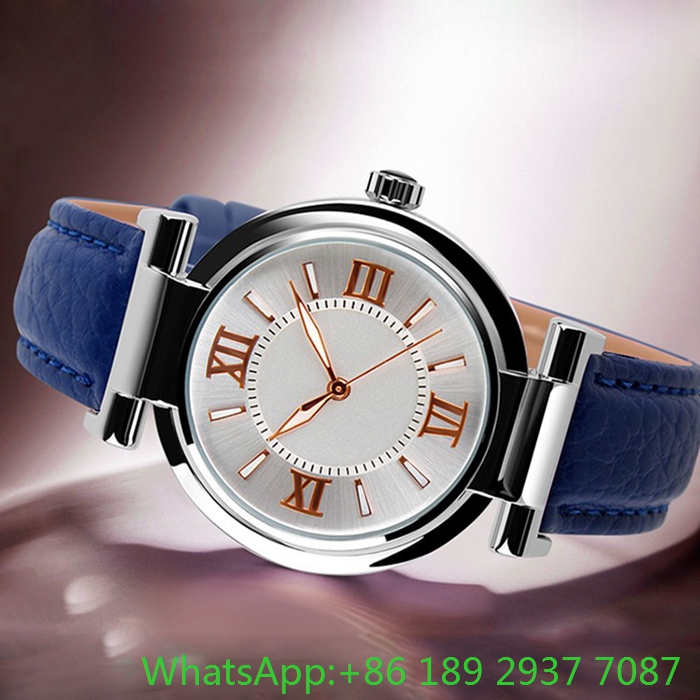 Hot Fashion Alloy Watch with Genuine Leather Ja-15101