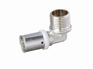 Brass Press Fitting- Equal Elbow of Pex-Al-Pex Pipe (aluminium plastic pipe)