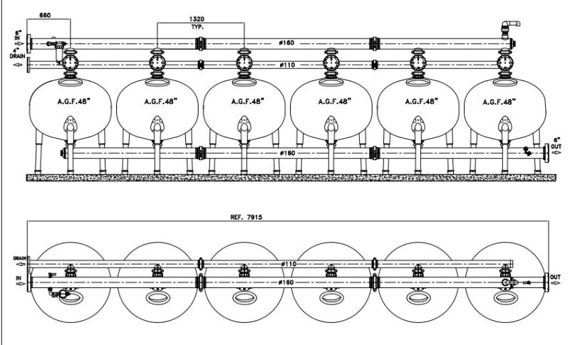 Automatic Backwash Bypass Sand Filter in Cooling Tower Circulating Industrial Water (YLD)