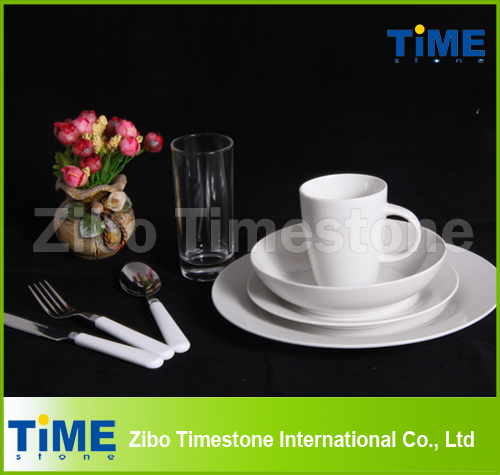 72PCS Fine Royal White Ceramics Porcelain Dinner Set