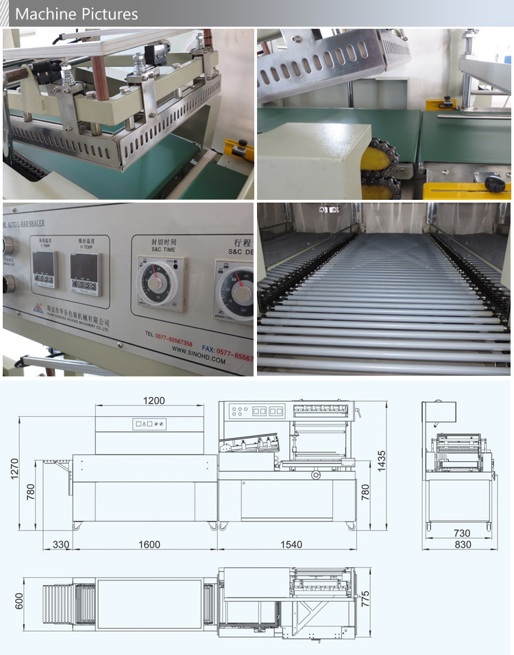 Automatic Thermal Shrinking Wrapping Packing Machine