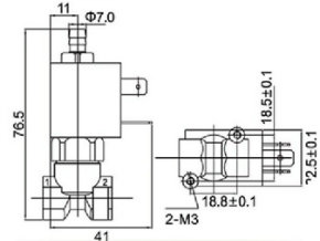 5515-07 Micro 3 Way Brass Cheap Solenoid Valve