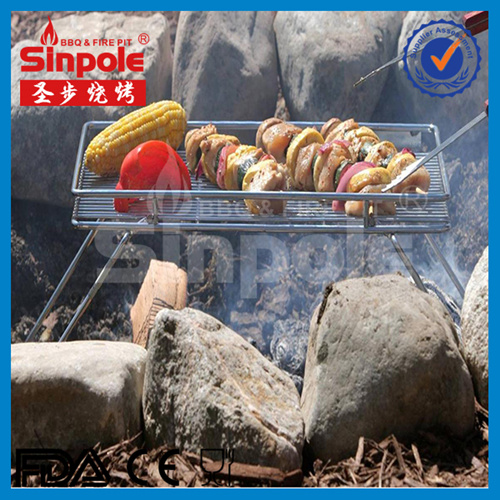 New SUS304 Stainess Steel Camping Grill with Ce/FDA Approved (SP-CGS011)
