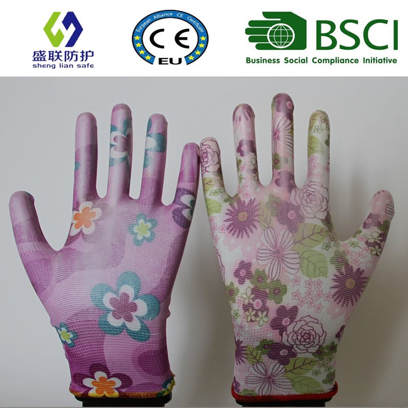 13G PU Coated Garden Work Glove (SL-G-PU2011)