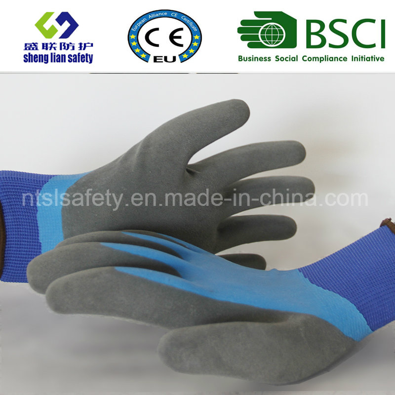 Latex Frosted Gloves, Sandy Finish Safety Work Gloves (SL-RS305)