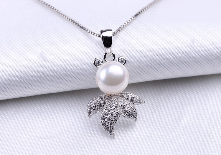 10-11mm Cute Bread Round Pearl Pendant AAA Freshwater Fashion Pearl Pendant