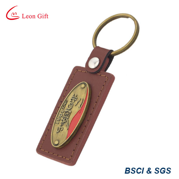 Metal Leather Keyring Wholeslae