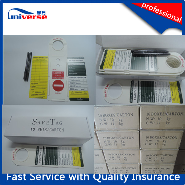 High Quality Plastic Scaffold Tag Holder / Insert Card