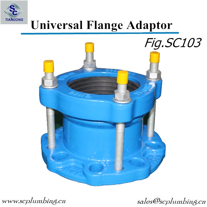 Ductile Iron Universal Wide Range Flange Adaptor