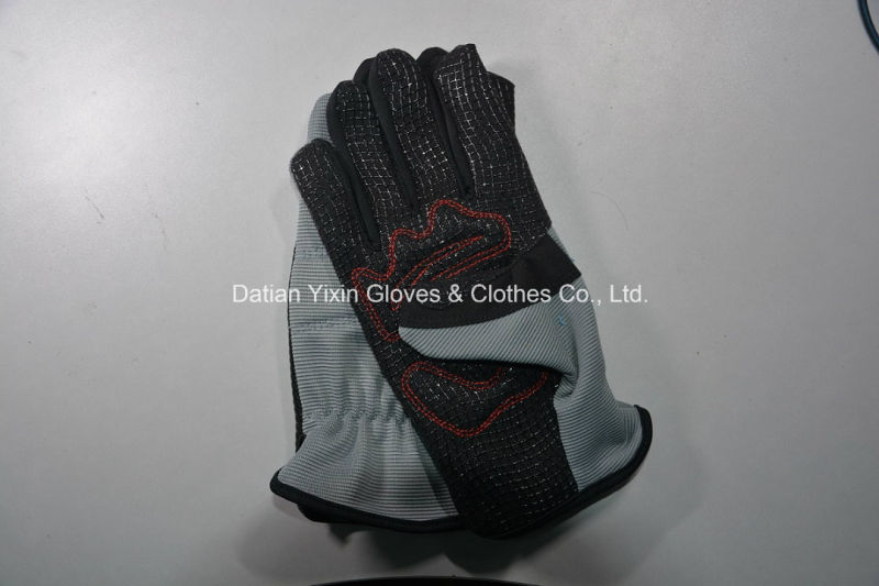 Mechanic Gloves-Silicon Gel Palm Glove-Work Glove-Hand Glove-Labor Glove-Safety Glove-Industrial Glove