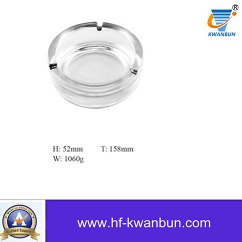 High Quality Glass Ashtray Clear Glass Square Ashtray Tableware Kb-Hn01319