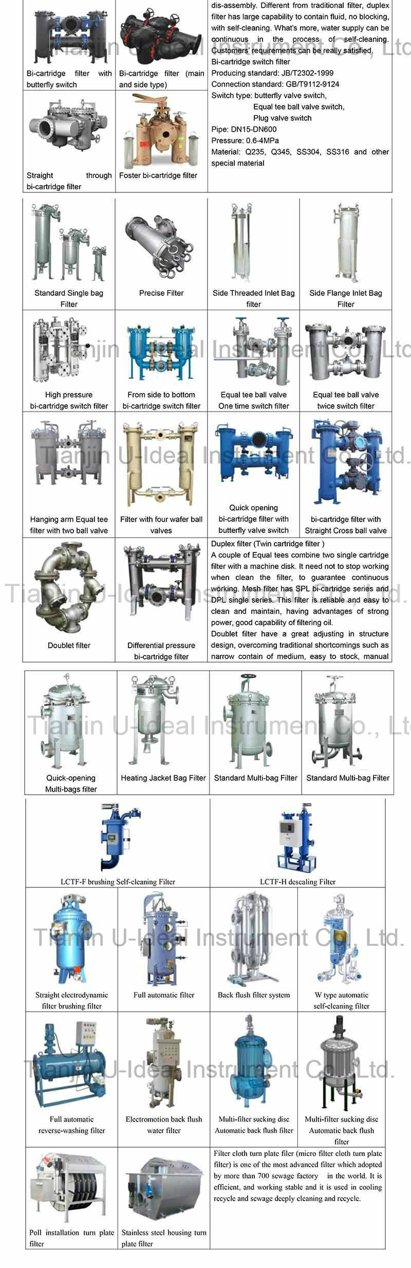 Sanitary, Industrial Y Shape Water Strainer, Basket Water Filter