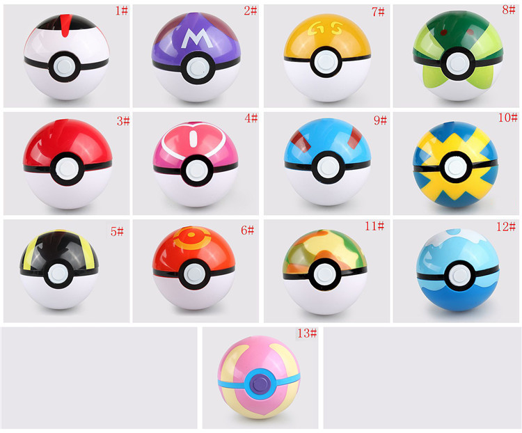 13 Styles 7cm Pikachu Cosplay Pop-up Pokeball Toy