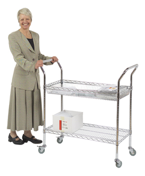 Adjustable Metal Service Cart/Utility Cart for Hospital (TR904590A2CW)