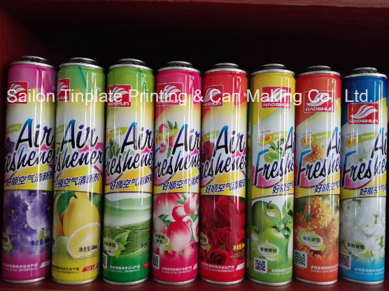 Tin Can of Air Freshener Spray Package