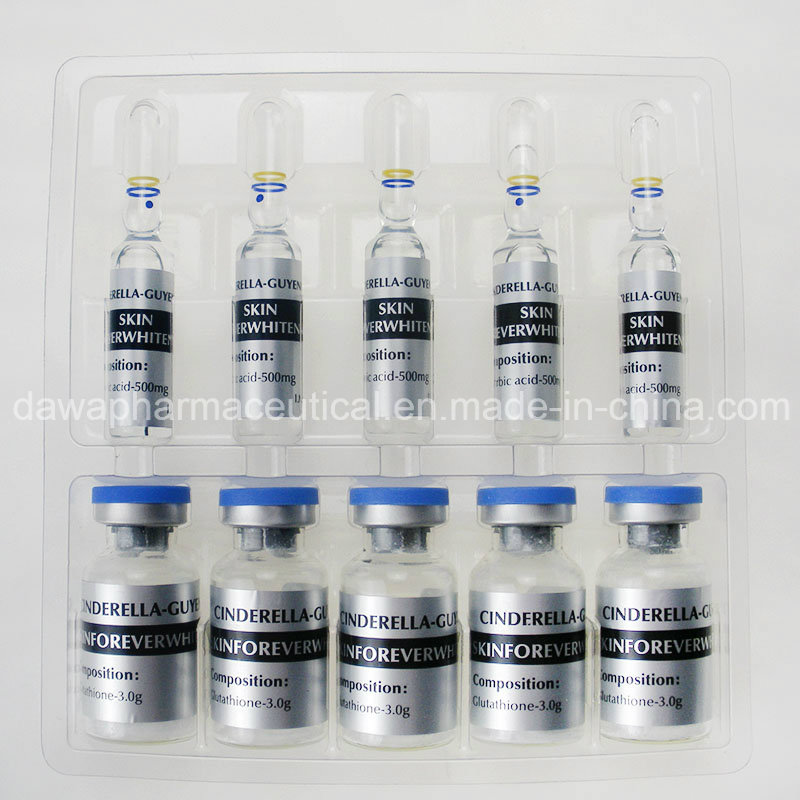 Skin Whitening 5vials+5AMPS Lyophilized Powder Stock 3000mg Glutathione Injection