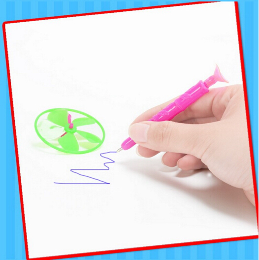 Nature Material Plastic Windmill Pen Toy for Childs