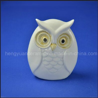 Ceramic Gifts Lovely Owl White Glazed Home Decoration