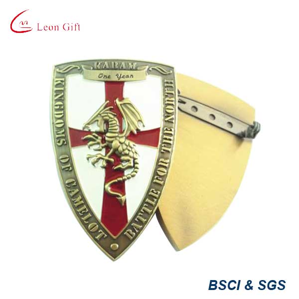 Shield Design Suit Metal Custom Pin Badge