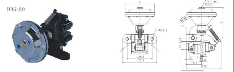 50nm Dbg-204 for Machine Pneumatic Air Disc Brake