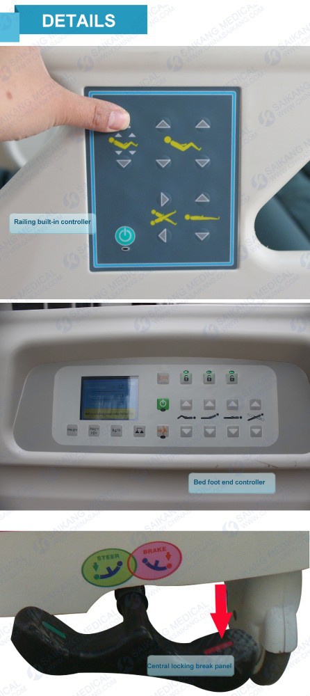 Electric Hospital Bed with X-ray Function (CE/FDA)