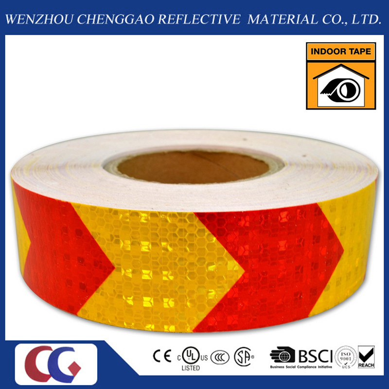 PVC Honeycomb Arrow Design Reflective Sticker Rolls 5cm (CG3500-AW)