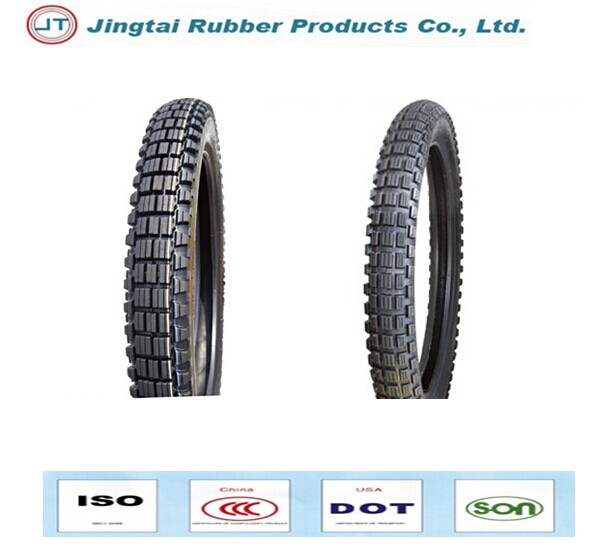 Motorcycle Tire and Tube (3.00-18) New Big Teeth Pattern