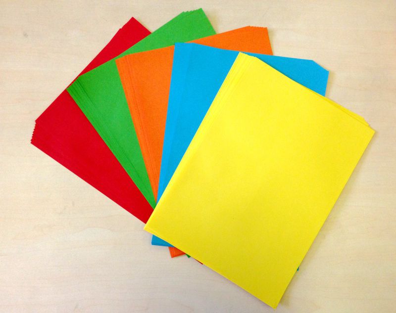 Colorful Paper Offset Paper with Wood Pulp for Printing