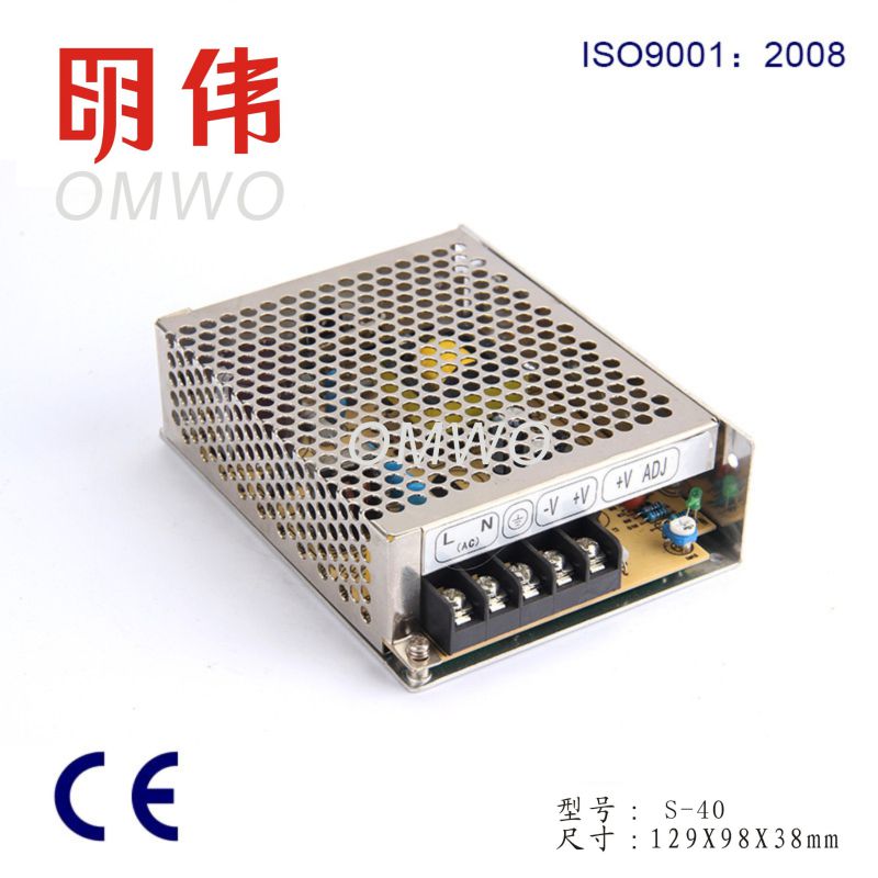 40W Single Output Switching Power Supply S-40