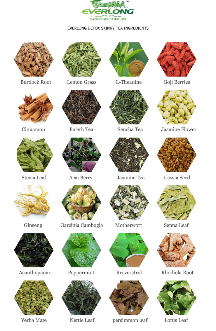 100% Organic Herbal Detox Tea Skinny Tea Weight Loss Tea (14 day program)