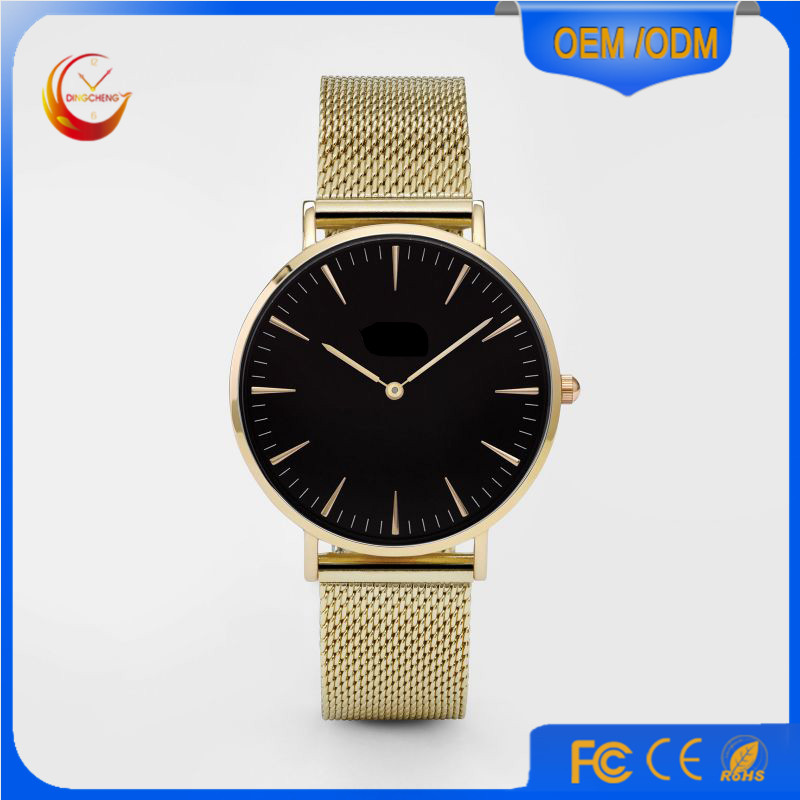 Fashion Ladies Men's Quartz Stainless Steel Wrist Watch (DC-234)