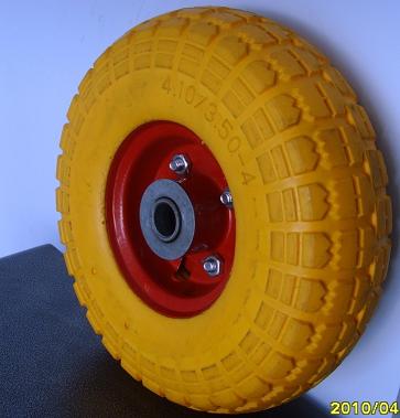 High Quality Flat Free PU Wheel (400-8)