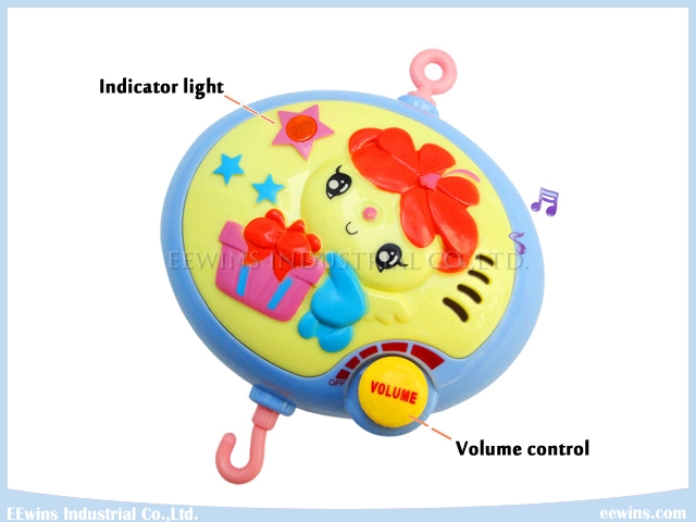 Electric Musical Baby Mobiles with Plush Toys for Baby