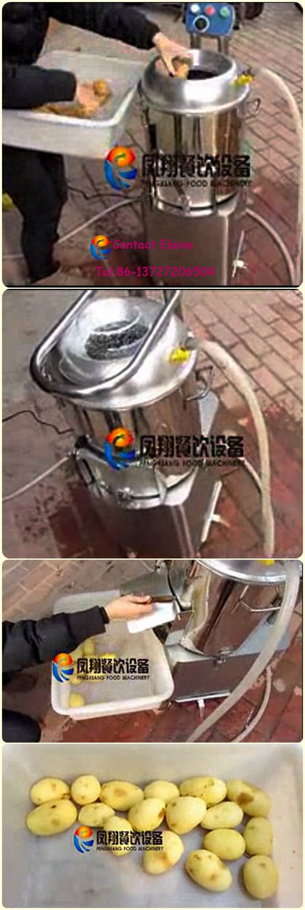 Small Automatic Sweet Potato Washing and Peeling Machine for Sale