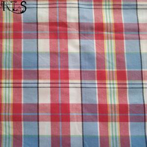 100% Cotton Poplin Woven Yarn Dyed Fabric for Shirts/Dress Rls32-8