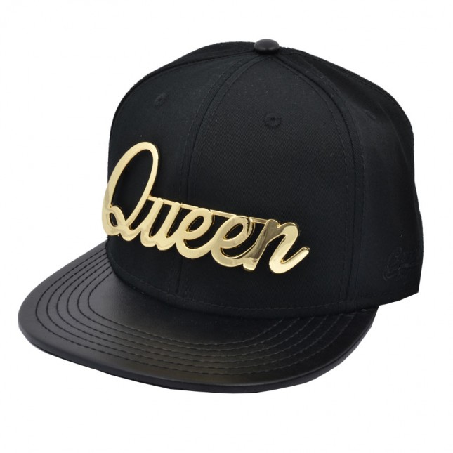 Black Fashion Sports Promotional Leather Wool Wholesale Snapback Cap