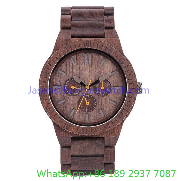 2016 Top-Quality Wood Watches Multi-Function Quartz Watch (Hl-Ja 15023)