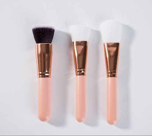 8PCS Luxury Rose Gold Pink Makeup Cosmetic Brushes